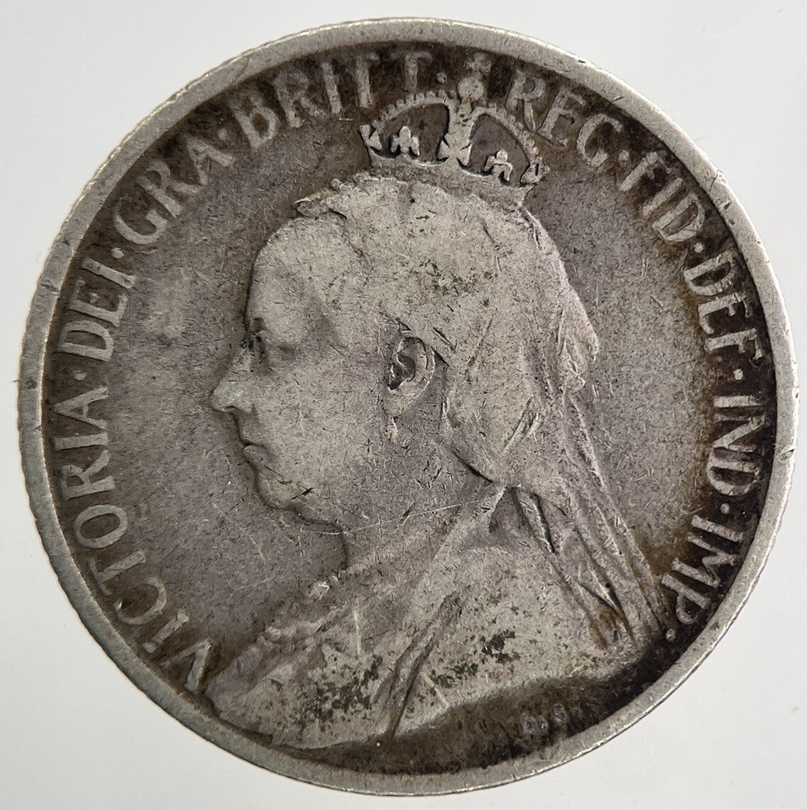 1901 Cyprus Nine 9 Piastres Silver Coin | Fine Collectable Grade | a9299