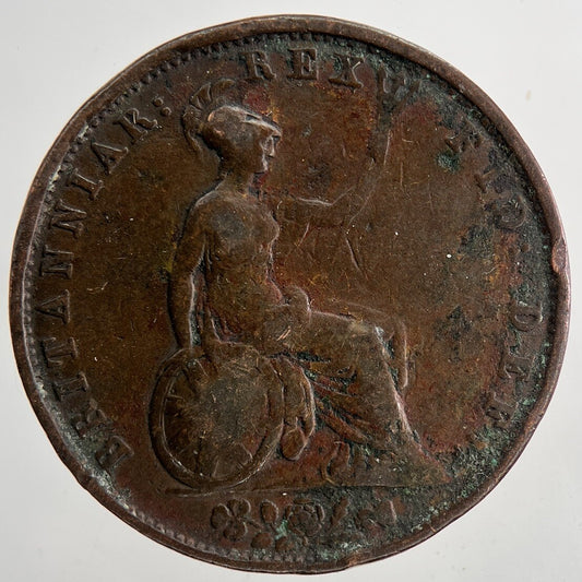 1834 William IV Half-Penny Coin | Fine Collectable Grade | a9438