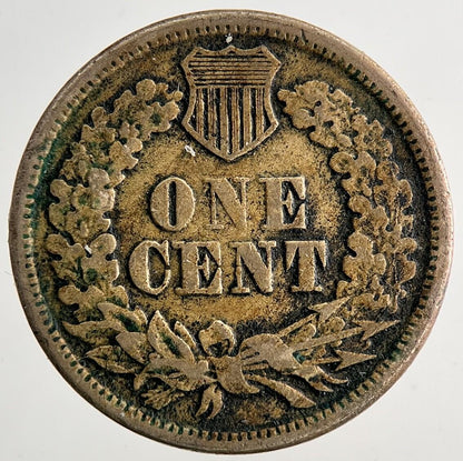 1863 US USA Indian Head One 1 Cent Coin | Fine Collectable Grade | a9405