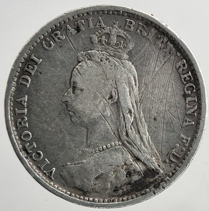 1889 Victoria Threepence Silver Coin | Fine Collectable Grade | a9316
