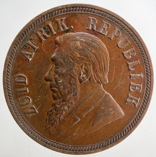 1898 South Africa One Penny Coin | Very High Grade | a9343