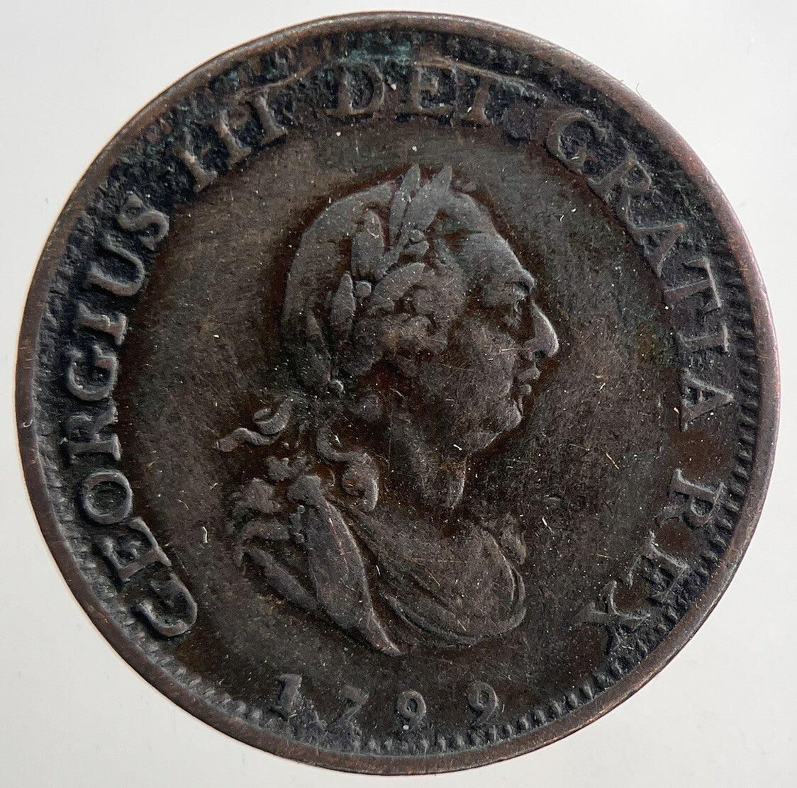 1799 George 3rd III Farthing Coin | Very High Grade | a9314