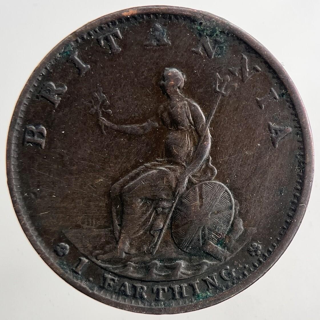 1799 George 3rd III Farthing Coin | Very High Grade | a9314