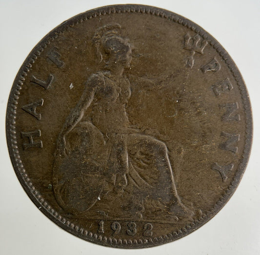 1932 George V Half-Penny Coin | Collectable Grade