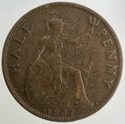 1932 George V Half-Penny Coin | Collectable Grade