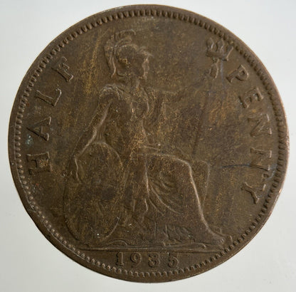 1935 George V Half-Penny Coin | Collectable Grade