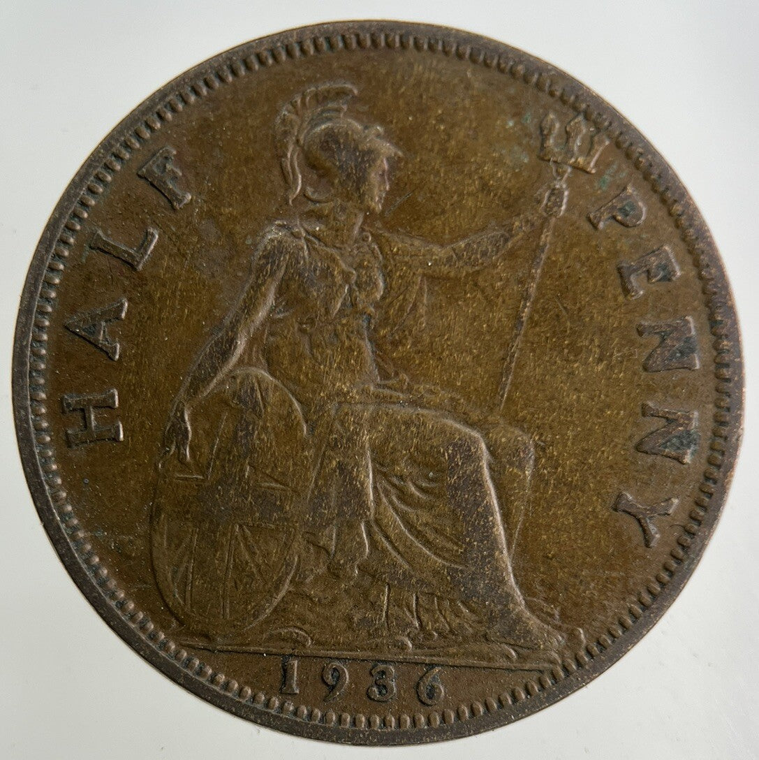 1936 George V Half-Penny Coin | Fine Collectable Grade