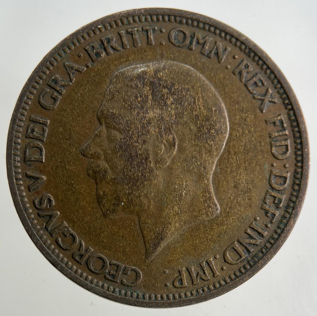 1936 George V Half-Penny Coin | Fine Collectable Grade