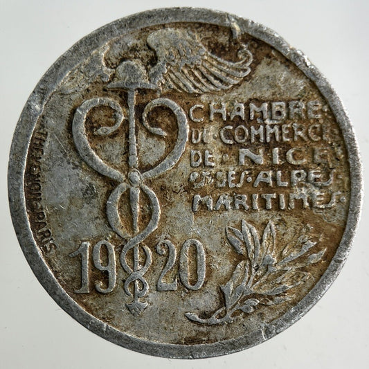 1920 France 20 Centimes Chambre Commerce Coin | Fine Collectable Grade