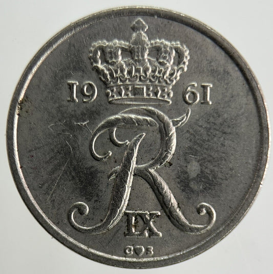 1961 Denmark 10 Ore Coin | Fine Collectable Grade