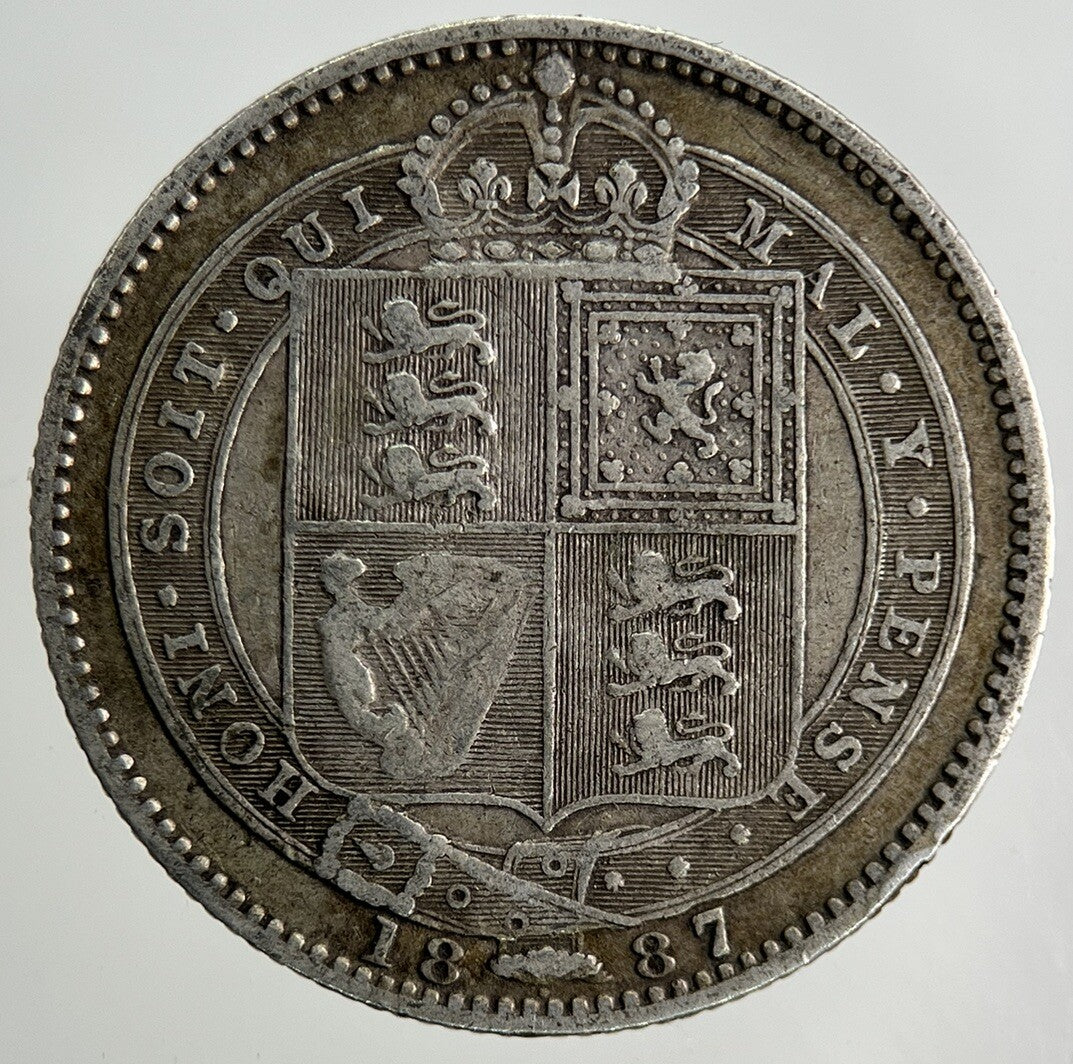 1887 Victoria Shilling Silver Coin | Collectable Grade