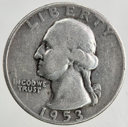 1953-D US USA Quarter Dollar Silver Coin | Collectable Grade