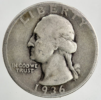 1936 US USA Quarter Dollar Silver Coin | Collectable Grade