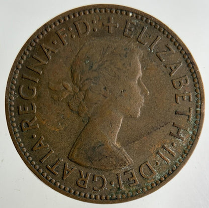 1954 Elizabeth II 2nd Half-Penny Coin | Fine Collectable Grade