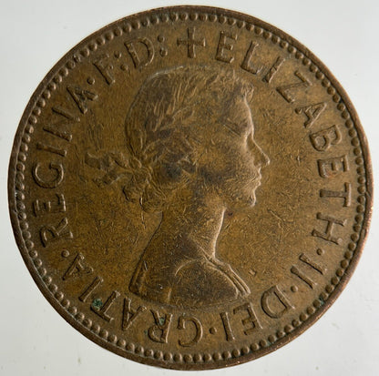 1962 Elizabeth II 2nd Half-Penny Coin | Fine Collectable Grade