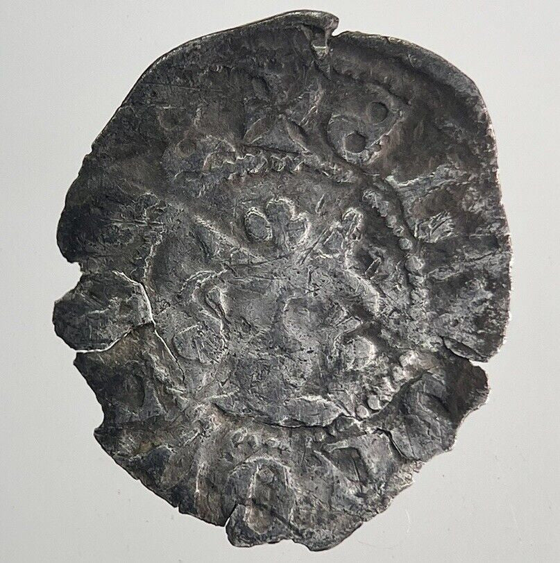1279-1307 Edward I 1st Medieval Hammered Silver Half-Penny Coin | a9976