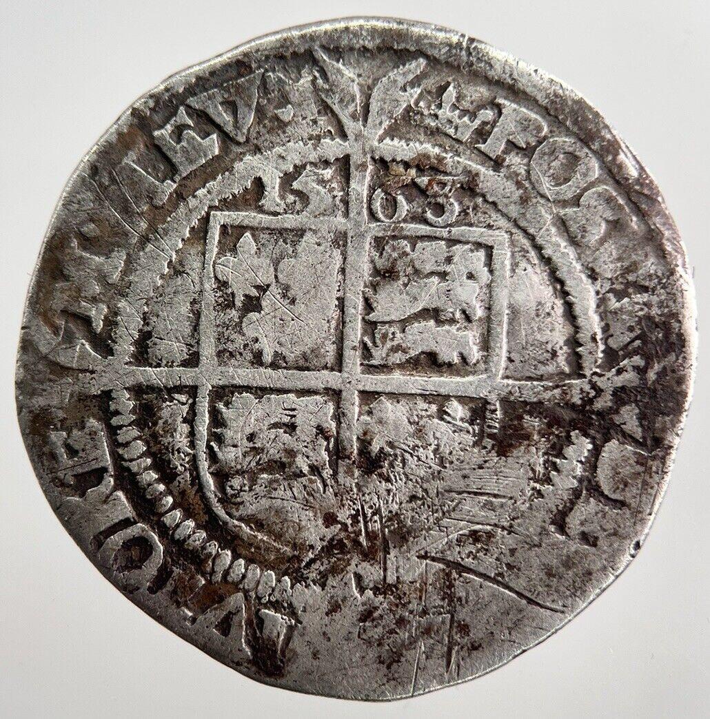 1563 Elizabeth I 1st Sixpence Silver Hammered Coin | Collectable Grade | a8078