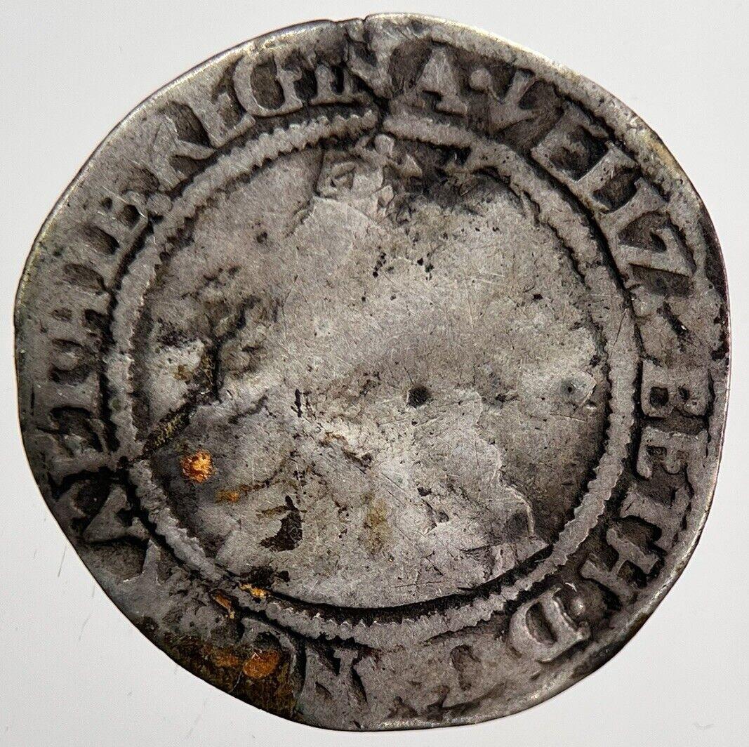 1562 Elizabeth I 1st Threepence British Silver Hammered Coin | a6085