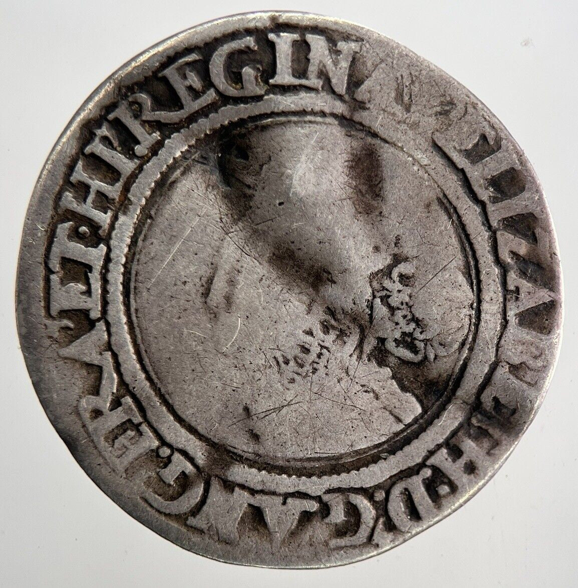 1567 Elizabeth I 1st Sixpence Hammered Silver Coin | Collectable Grade | a9795