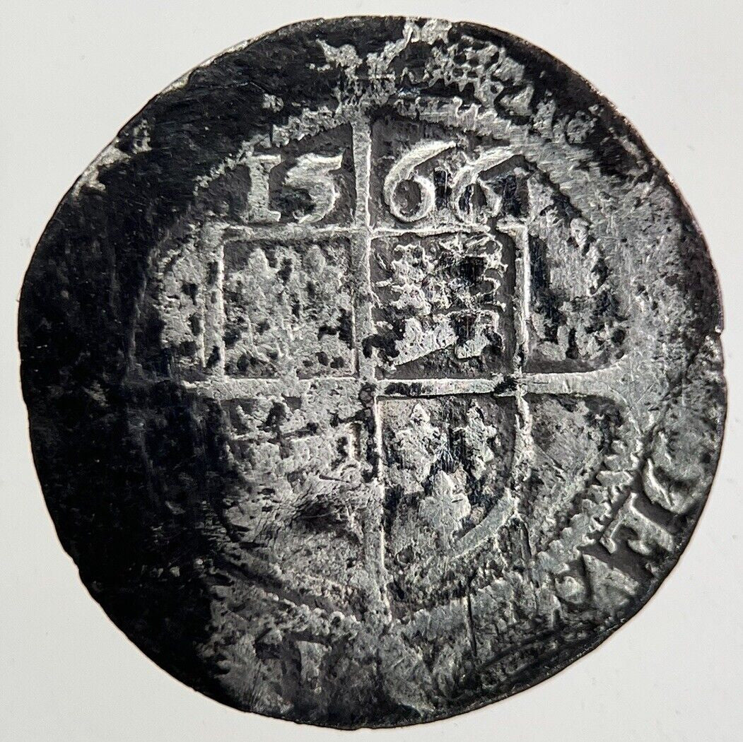 1566 Elizabeth I 1st Hammered Threepence Silver Coin | Collectable Grade