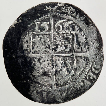 1566 Elizabeth I 1st Hammered Threepence Silver Coin | Collectable Grade