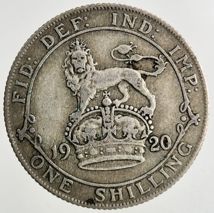 1920 George V Silver Shilling Coin | Fine Collectable Grade