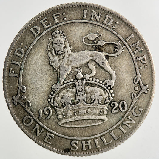 1920 George V Silver Shilling Coin | Fine Collectable Grade