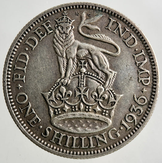 1936 George V Silver Shilling Coin | Fine Collectable Grade
