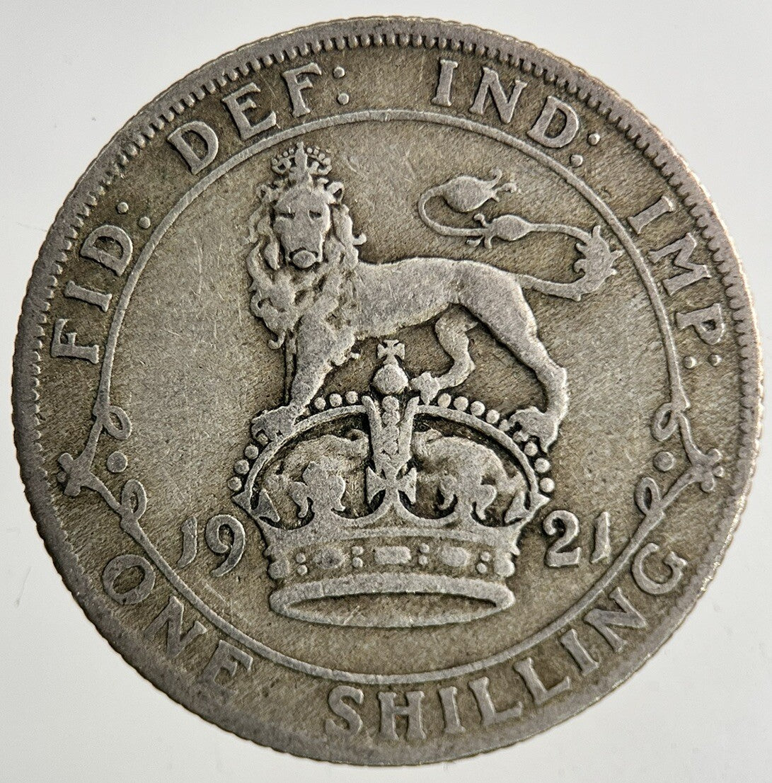 1921 George V Silver Shilling Coin | Fine Collectable Grade