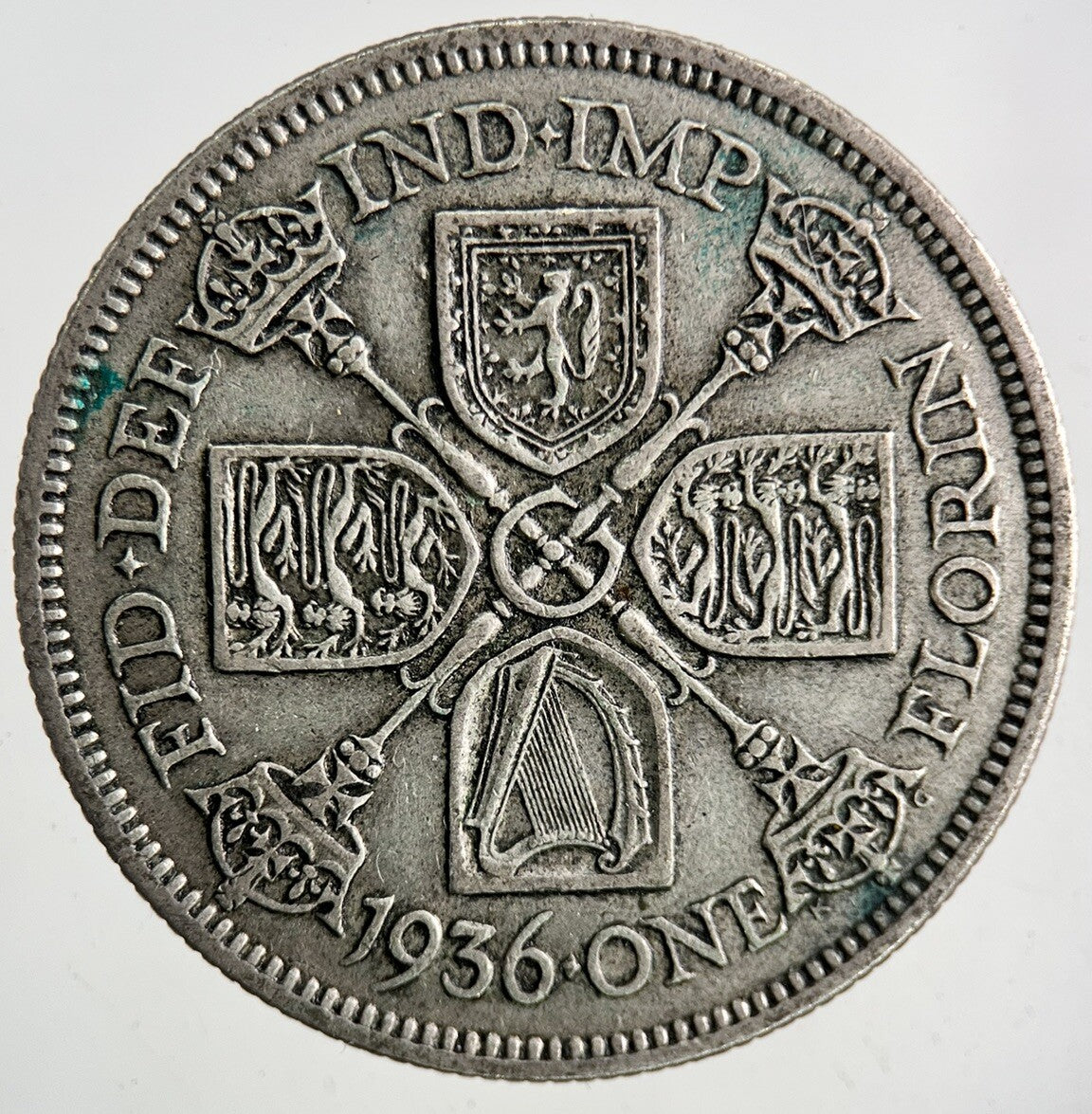 1936 George V Silver Florin Coin | Fine Collectable Grade
