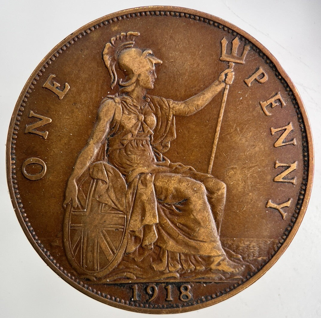 1918 George V One Penny Coin | Fine Collectable Grade