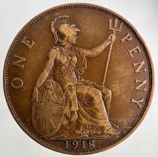 1918 George V One Penny Coin | Fine Collectable Grade
