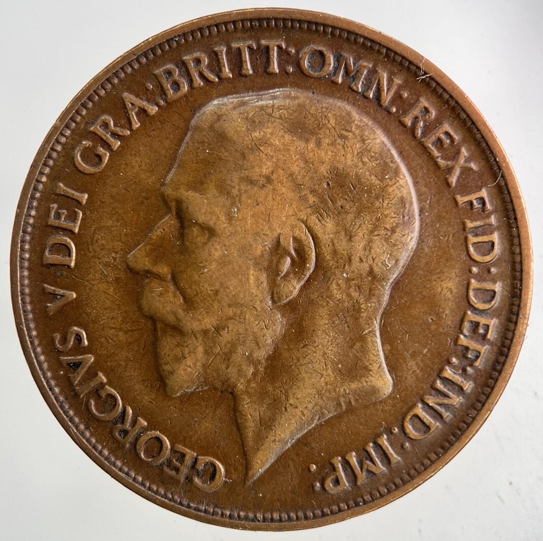1918 George V One Penny Coin | Fine Collectable Grade