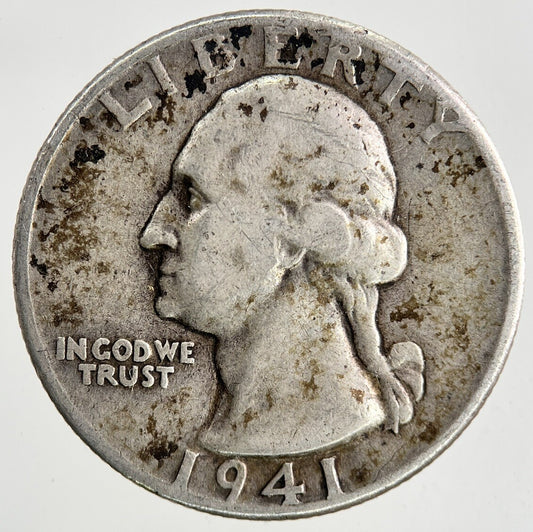 1941 US USA Quarter Dollar Silver Coin | Collectable Grade