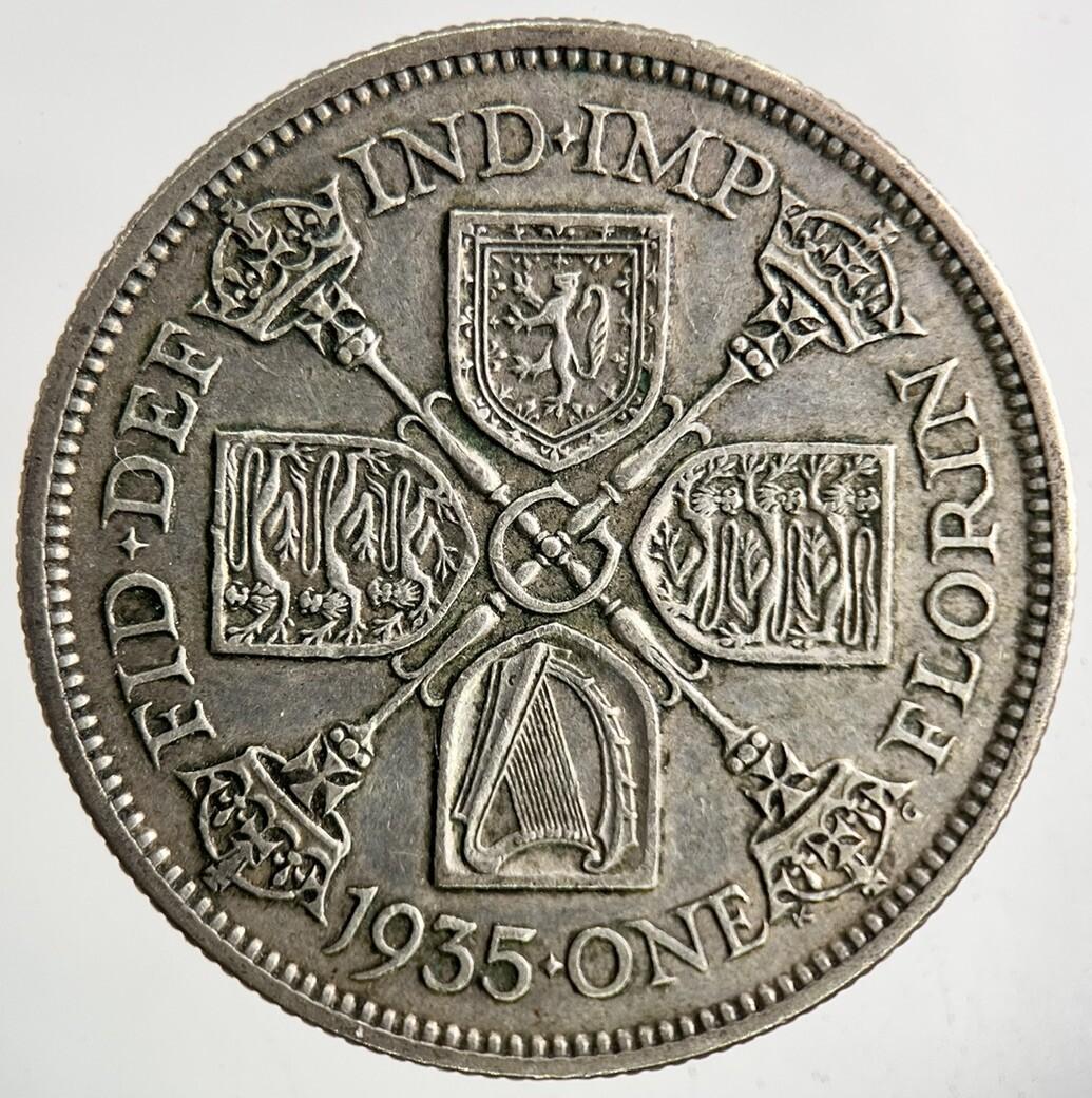 1935 George V Florin Silver Coin | Very High Grade