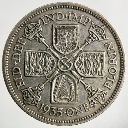 1935 George V Florin Silver Coin | Very High Grade