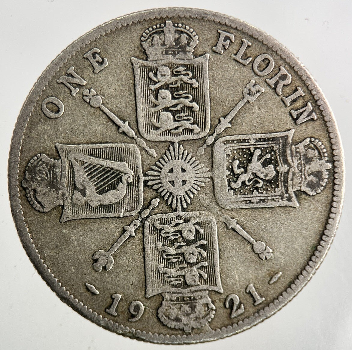 1921 George V Florin Silver Coin | Fine Collectable Grade