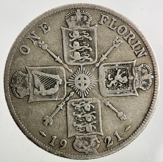 1921 George V Florin Silver Coin | Fine Collectable Grade