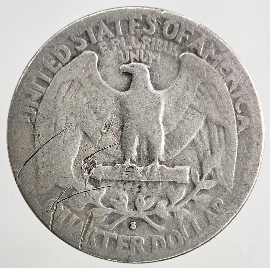 1936-S US USA Quarter Dollar Silver Coin | Collectable Grade