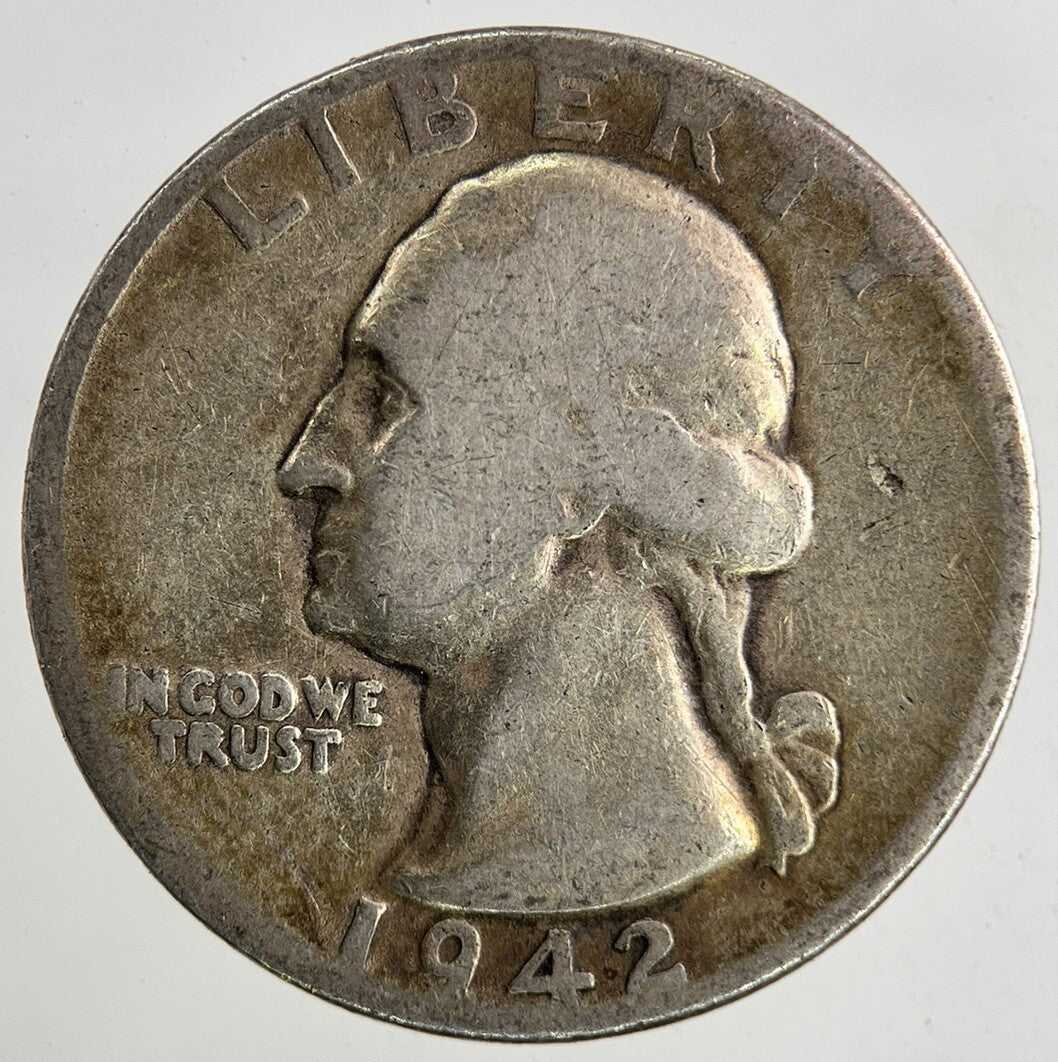 1942 US USA Quarter Dollar Silver Coin | Collectable Grade