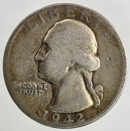 1942 US USA Quarter Dollar Silver Coin | Collectable Grade