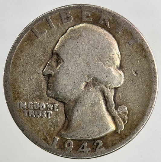 1942 US USA Quarter Dollar Silver Coin | Collectable Grade