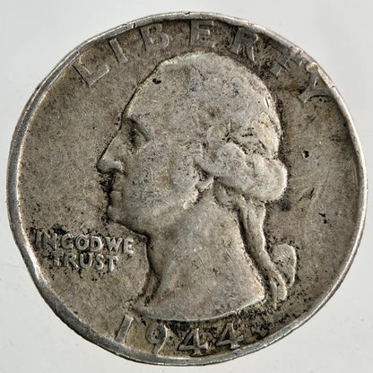 1944 US USA Quarter Dollar Silver Coin | Fine Collectable Grade