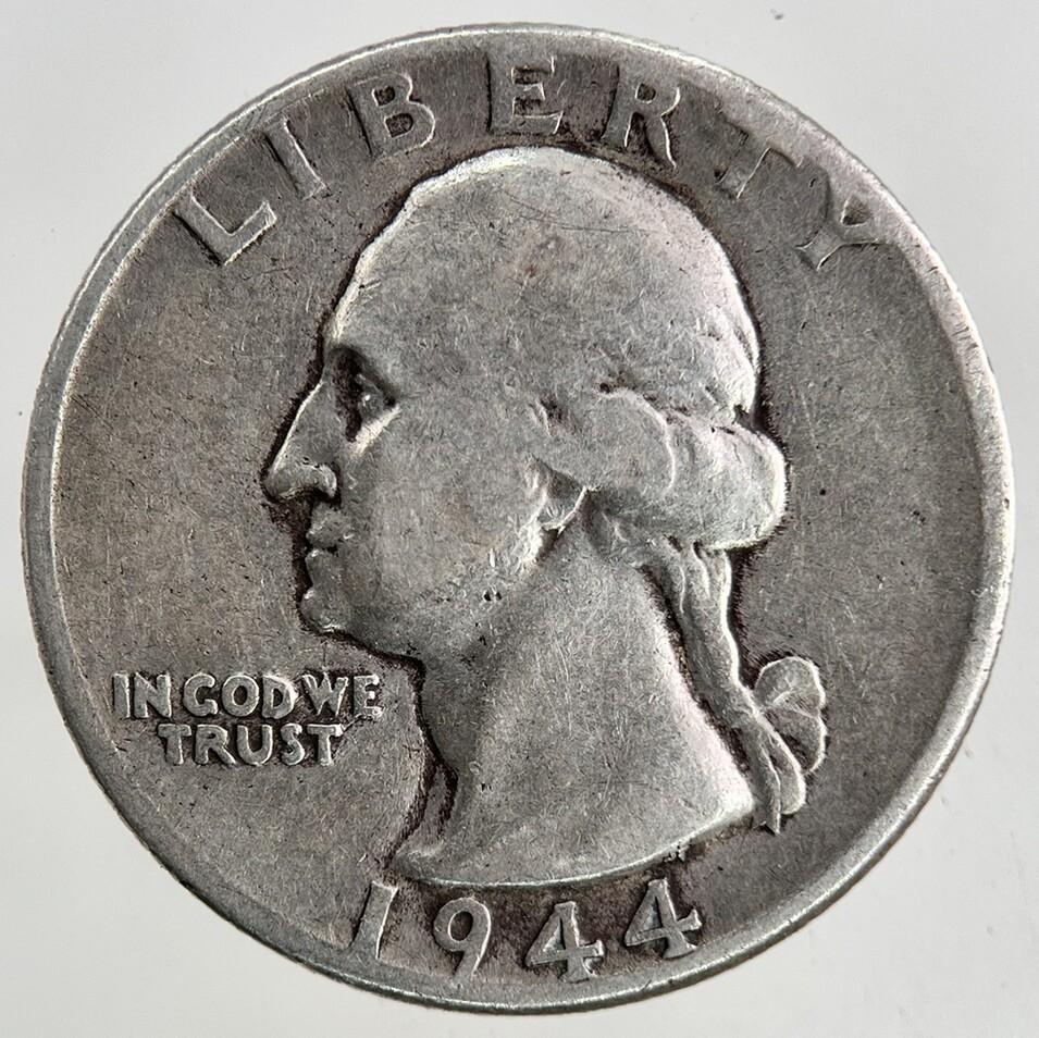 1944 US USA Quarter Dollar Silver Coin | Collectable Grade