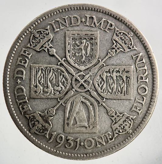 1931 George V Silver Florin Coin | Fine Collectable Grade
