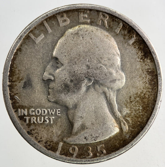 1935 US USA Quarter Dollar Silver Coin | Collectable Grade