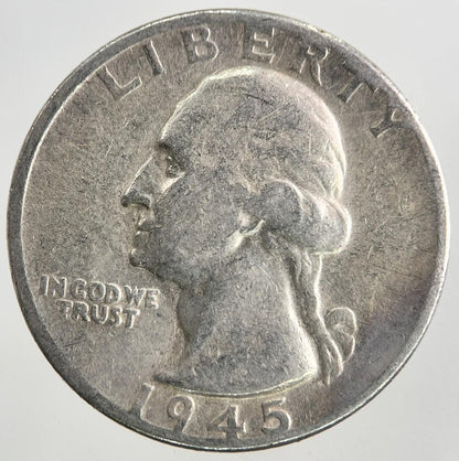 1945 US USA Quarter Dollar Silver Coin | Collectable Grade