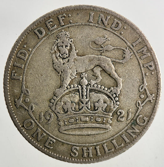 1921 George V Silver Shilling Coin | Fine Collectable Grade