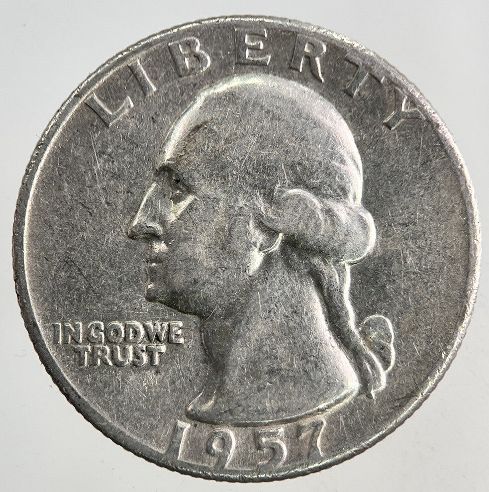 1957 US USA Quarter Dollar Silver Coin | Collectable Grade