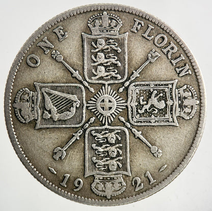 1921 George V Florin Silver Coin | Fine Collectable Grade